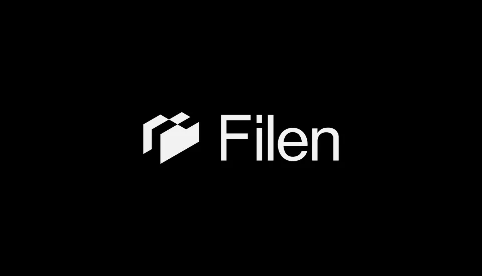 Filen wordmark on a black background